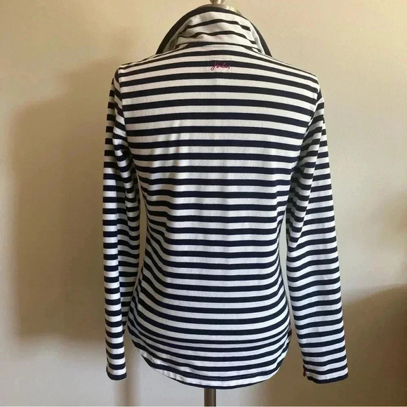 Joules Women's Pullover Size 4 Navy and White Nautical Striped - Picture 5 of 9